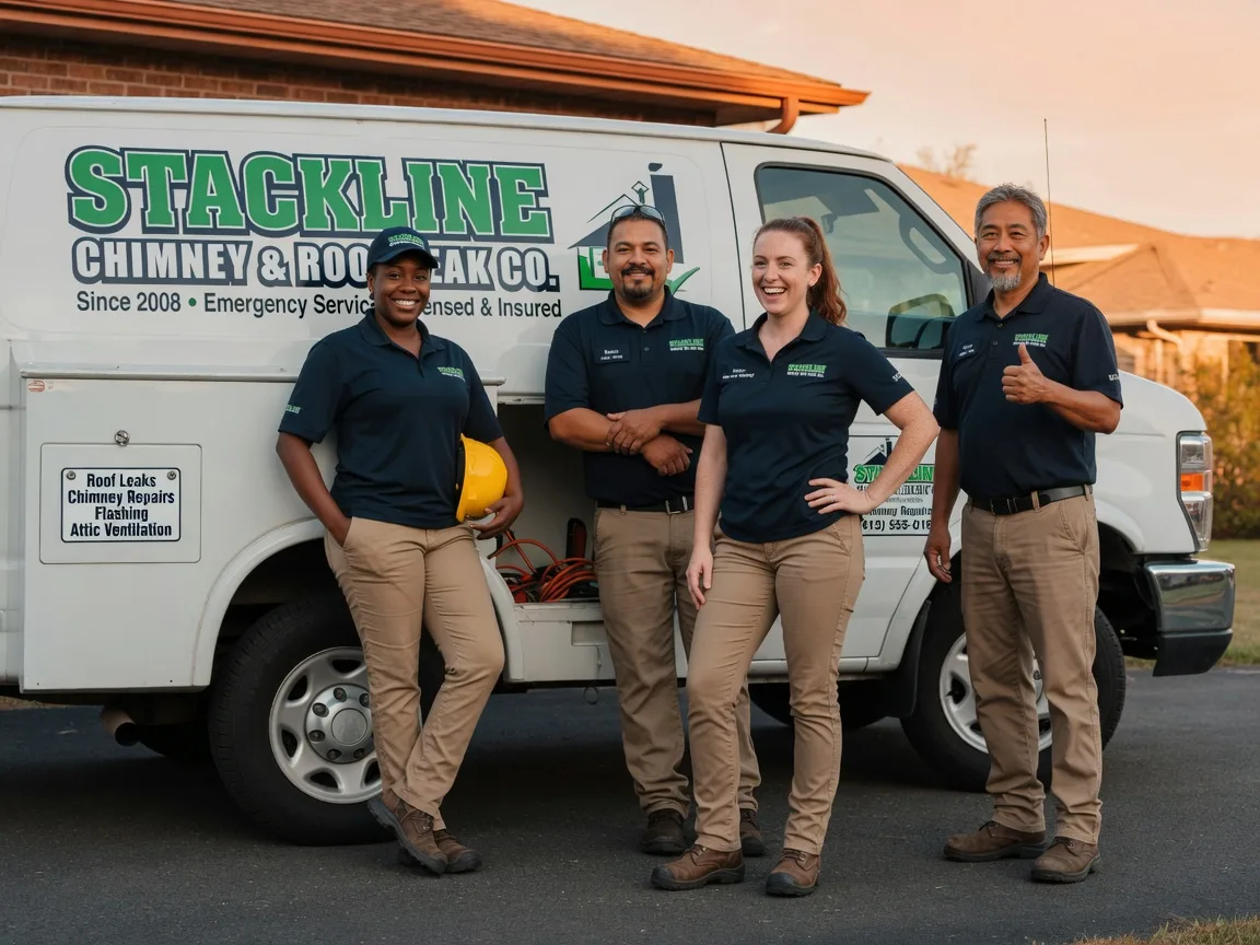 Chimney flashing repair company in Talpa, TX